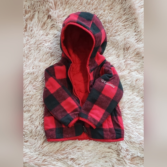 Columbia Infant Double Trouble™ Reversible Jacket-Mountain Red - Picture 5 of 6